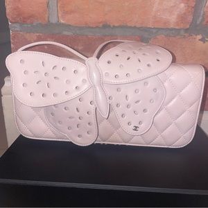 Sold Chanel Spring 2011 Pale Pink Butterfly Clutch / Bag